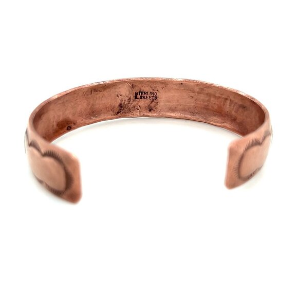 Signed Sterling Skeets Cuff - Picture 3 of 6